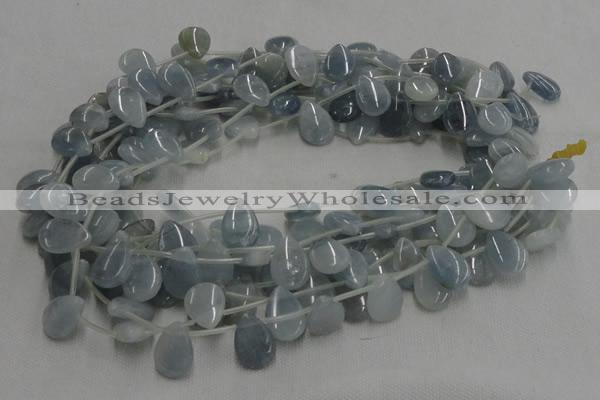 CCE07 16 inches 13*18mm flat teardrop celestite gemstone beads