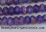 CCG116 15.5 inches 4*7mm rondelle charoite gemstone beads