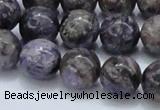 CCG23 15.5 inches 14mm round natural charoite gemstone beads