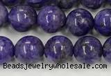 CCG310 15.5 inches 6mm round dyed charoite beads wholesale