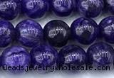 CCG325 15 inches 6mm round dyed charoite beads