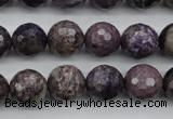 CCG53 15.5 inches 10mm faceted round natural charoite beads