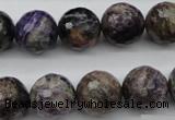 CCG55 15.5 inches 14mm faceted round natural charoite beads