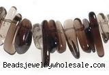 CCH15 16 inches smoky quartz chips gemstone beads wholesale