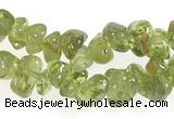 CCH16 35 inches green peridot chips gemstone beads wholesale