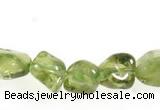 CCH17 16 inches green peridot chips gemstone beads wholesale