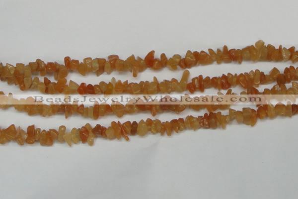 CCH201 34 inches 3*5mm red aventurine chips gemstone beads wholesale