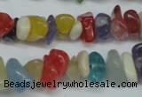 CCH236 34 inches 5*8mm mixed candy jade chips beads wholesale