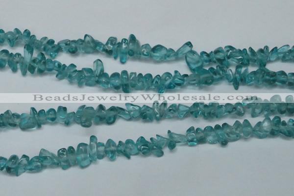 CCH254 34 inches 5*8mm synthetic crystal chips beads wholesale