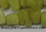 CCH273 34 inches 8*12mm olive jade chips gemstone beads wholesale