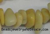 CCH274 34 inches 8*12mm yellow jade chips gemstone beads wholesale