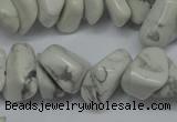 CCH280 34 inches 8*12mm white howlite turquoise chips beads wholesale