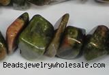 CCH296 34 inches 8*12mm unakite chips gemstone beads wholesale