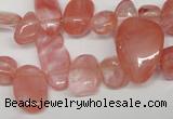 CCH334 15.5 inches 10*15mm cherry quartz chips beads wholesale