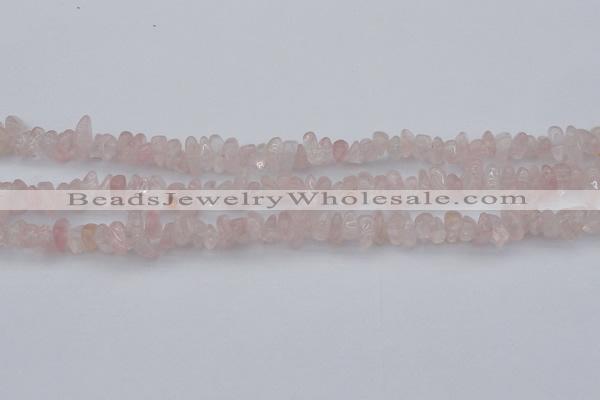 CCH653 15.5 inches 5*8mm - 6*10mm rose quartz chips beads