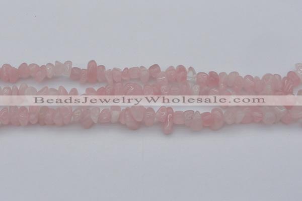 CCH654 15.5 inches 8*12mm - 10*14mm rose quartz chips beads