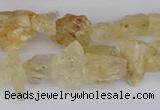 CCH708 15.5 inches 6*8mm - 10*14mm yellow topaz chips beads