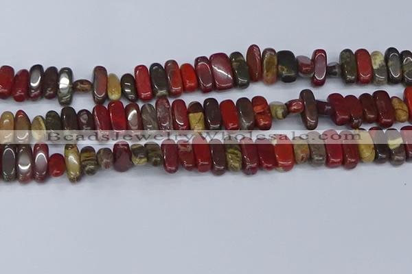 CCH716 15.5 inches 5*10mm - 5*15mm apple jasper chips beads