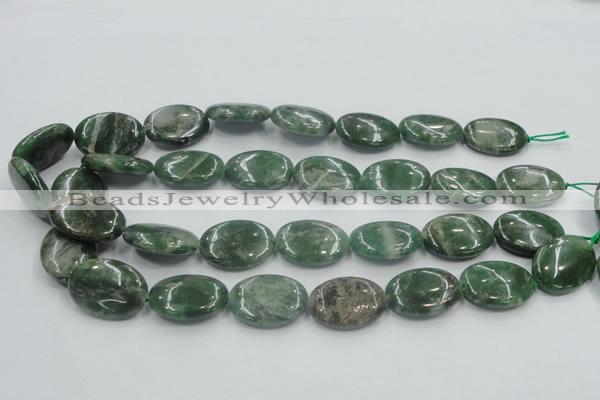 CCJ06 15.5 inches 18*25mm oval natural African jade beads wholesale