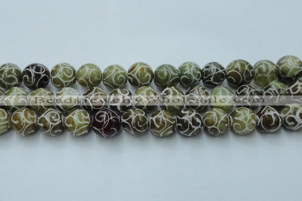 CCJ306 15.5 inches 16mm round China jade beads wholesale