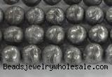 CCJ350 15.5 inches 8mm carved round plated China jade beads