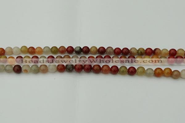 CCJ451 15.5 inches 6mm round colorful jasper beads wholesale