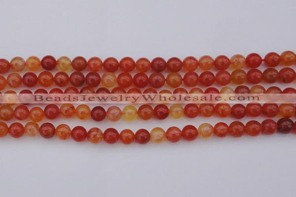 CCL61 15.5 inches 6mm round carnelian gemstone beads wholesale