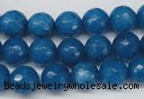 CCN1203 15.5 inches 10mm faceted round candy jade beads wholesale