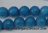 CCN1204 15.5 inches 12mm faceted round candy jade beads wholesale