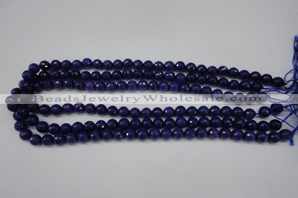 CCN1213 15.5 inches 8mm faceted round candy jade beads wholesale