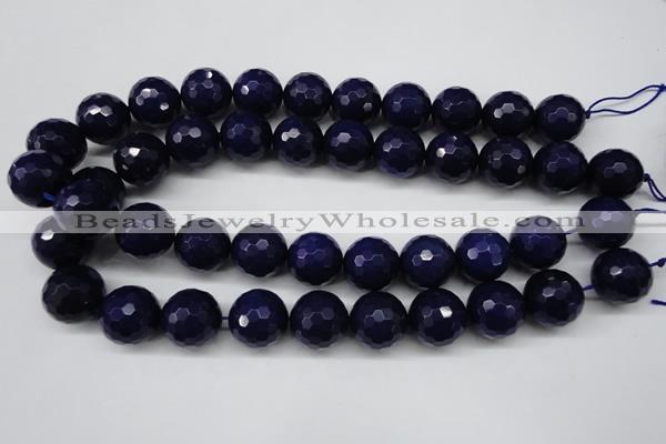 CCN1218 15.5 inches 18mm faceted round candy jade beads wholesale