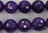 CCN1257 15.5 inches 16mm faceted round candy jade beads wholesale