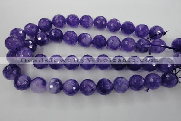 CCN1258 15.5 inches 18mm faceted round candy jade beads wholesale