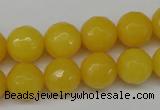 CCN1275 15.5 inches 12mm faceted round candy jade beads wholesale