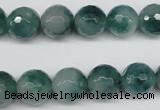 CCN1285 15.5 inches 12mm faceted round rainbow candy jade beads