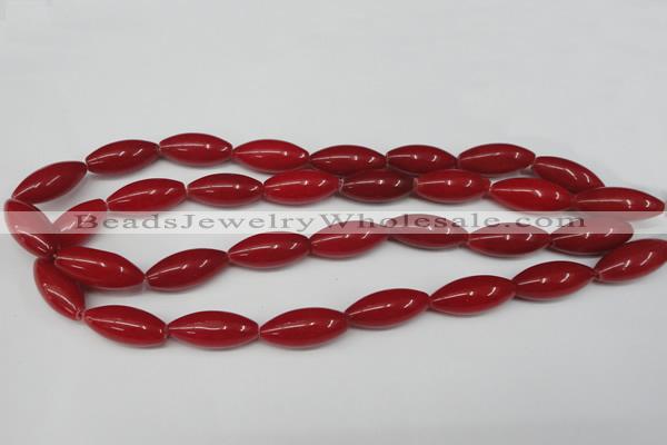 CCN131 15.5 inches 10*25mm rice candy jade beads wholesale