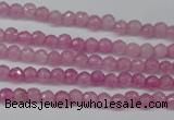 CCN1316 15.5 inches 3mm faceted round candy jade beads wholesale