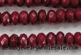 CCN1354 15.5 inches 6*10mm faceted rondelle candy jade beads