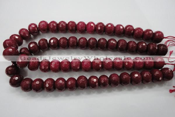 CCN1357 15.5 inches 12*16mm faceted rondelle candy jade beads