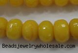 CCN1396 15.5 inches 10*14mm faceted rondelle candy jade beads