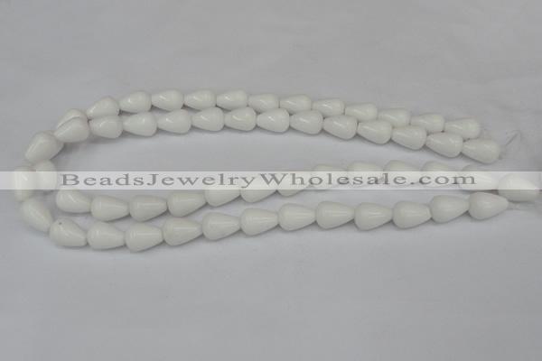 CCN140 15.5 inches 10*14mm teardrop candy jade beads wholesale