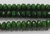 CCN1403 15.5 inches 5*8mm faceted rondelle candy jade beads