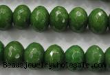 CCN1406 15.5 inches 10*14mm faceted rondelle candy jade beads