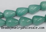 CCN141 15.5 inches 10*14mm teardrop candy jade beads wholesale