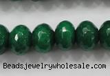 CCN1416 15.5 inches 10*14mm faceted rondelle candy jade beads