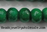 CCN1417 15.5 inches 12*16mm faceted rondelle candy jade beads