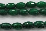 CCN1482 15.5 inches 8*12mm faceted rice candy jade beads wholesale