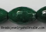 CCN1488 15.5 inches 20*30mm faceted rice candy jade beads wholesale