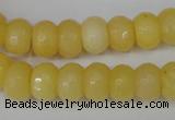 CCN151 15.5 inches 8*12mm faceted rondelle candy jade beads