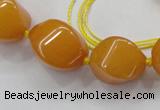 CCN1546 15.5 inches 10*14mm - 20*30mm twisted tetrahedron candy jade beads